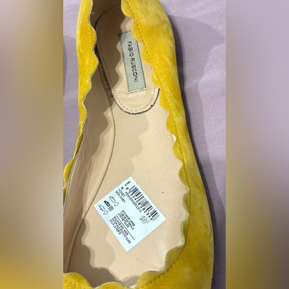 Suede Fabio Rusconi scalloped Ballet flats - Picture 8 of 13